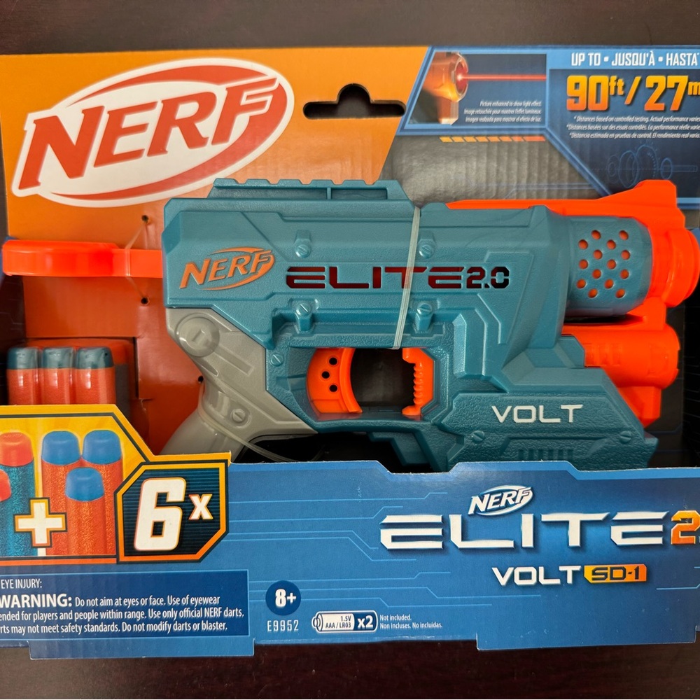 Nerf Elite 2.0 Volt SD-1 Blaster in Blue and Orange
